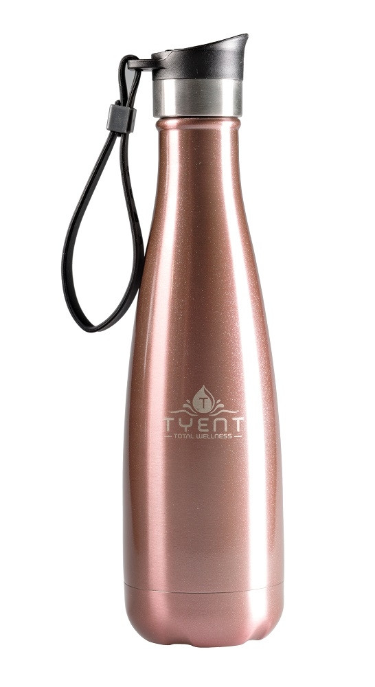 Tyent USA 750ml Rose-Gold Stainless Steel Water Bottle